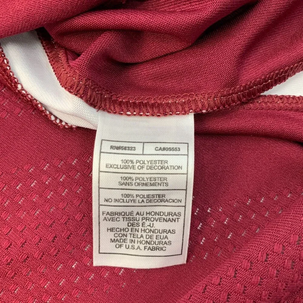 Nike Jersey Womens Large Fit Dry Basketball Practice Alabama Crimson Team Colors